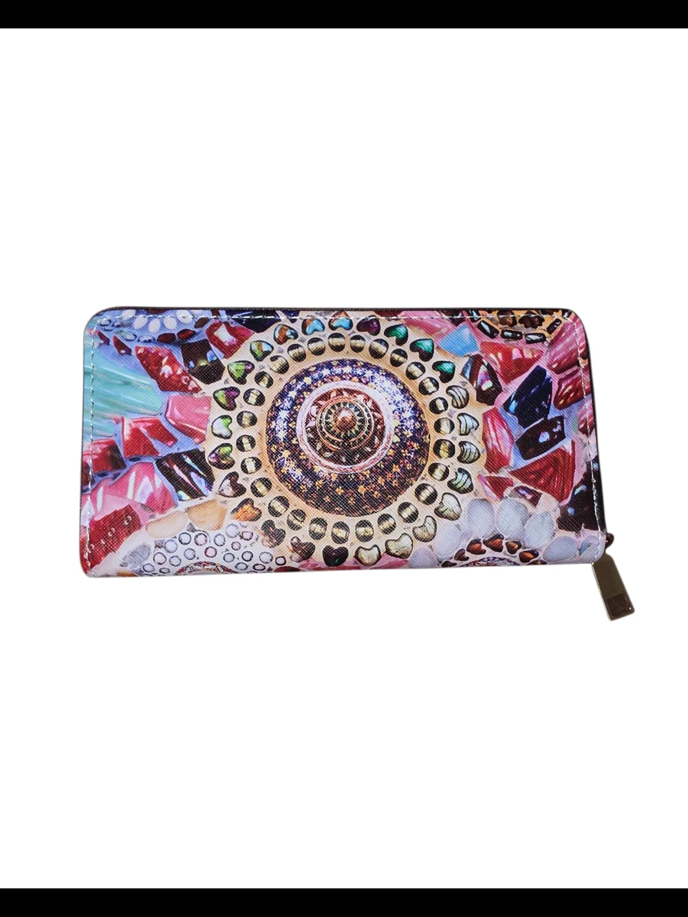 Brand New - Mosaic Multicolor Zip-Around Wallet